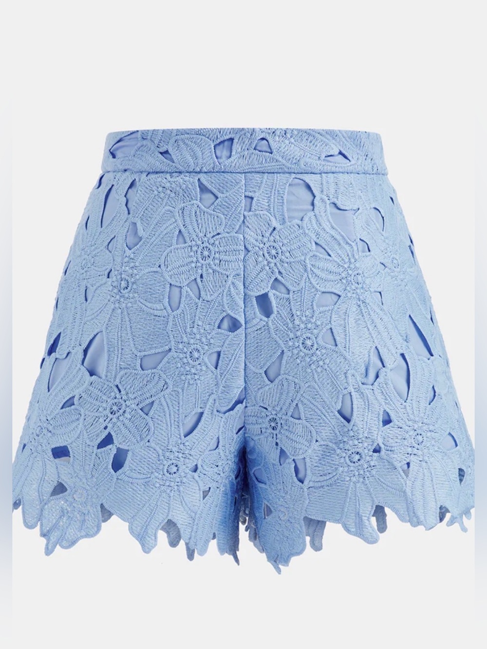 NWT Commense Light Blue Cut out Button-Front Top and Shorts set - XS - Picture 7 of 7